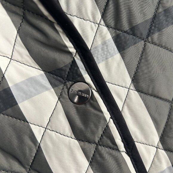 Burberry Black and Cream Checkered Utility Jacket - Picture 5 of 12